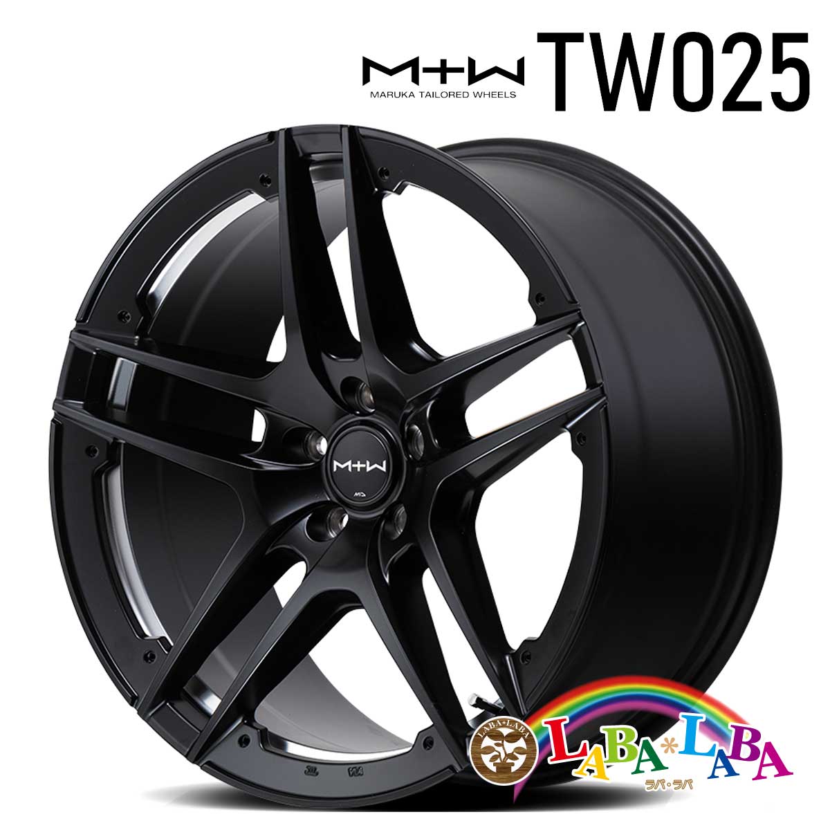 ホイール 19インチ 19×8.5J +35 PCD114 5穴 MID MTW TW025 4本セット (1985 +35 114-5H)