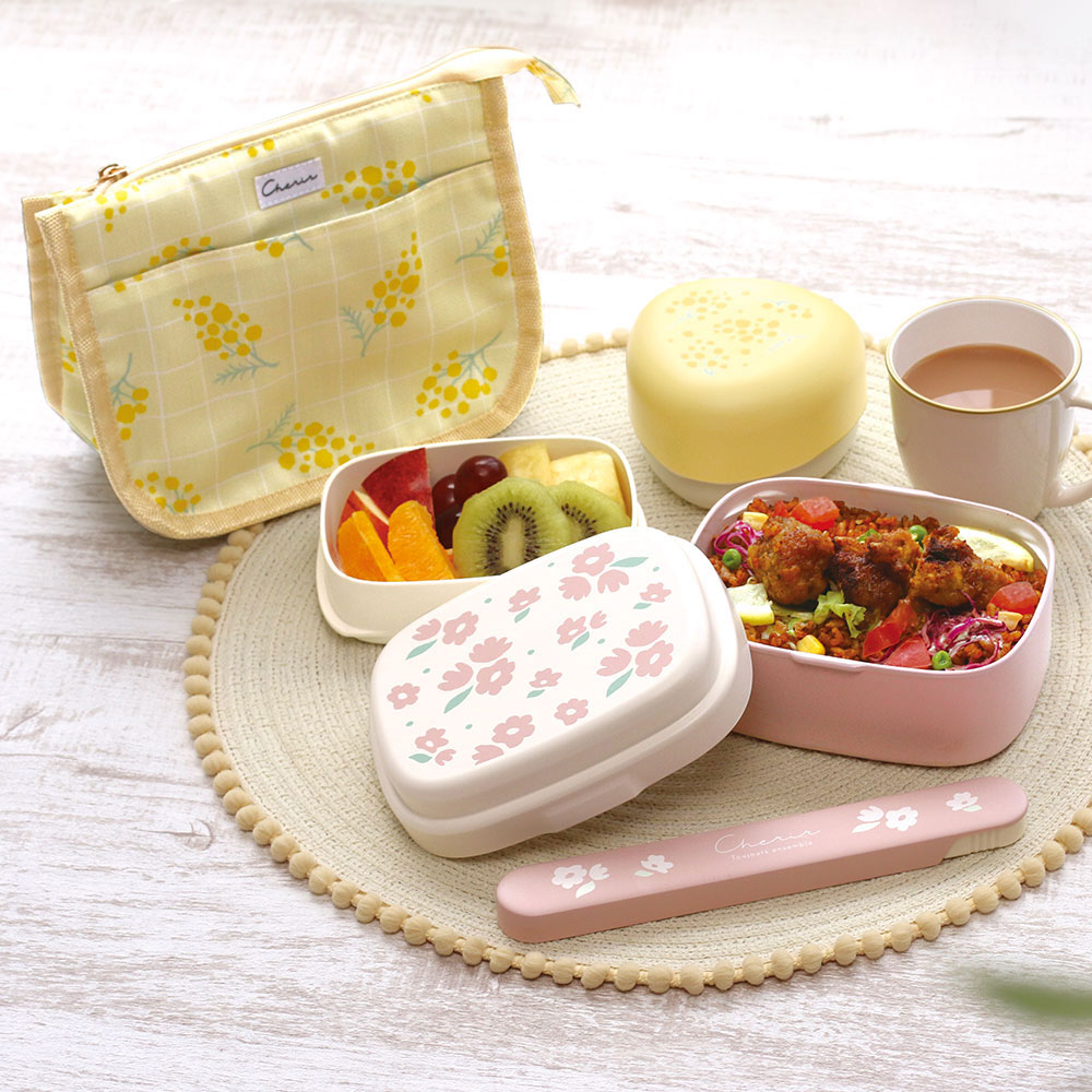 新品　美品　ルシュクル　お弁当箱　マグカップ　ウサギ　おにぎりケース　ランチ シェリール／おにぎりケース おしゃれ 大人 かわいい 可愛い 花柄 お
