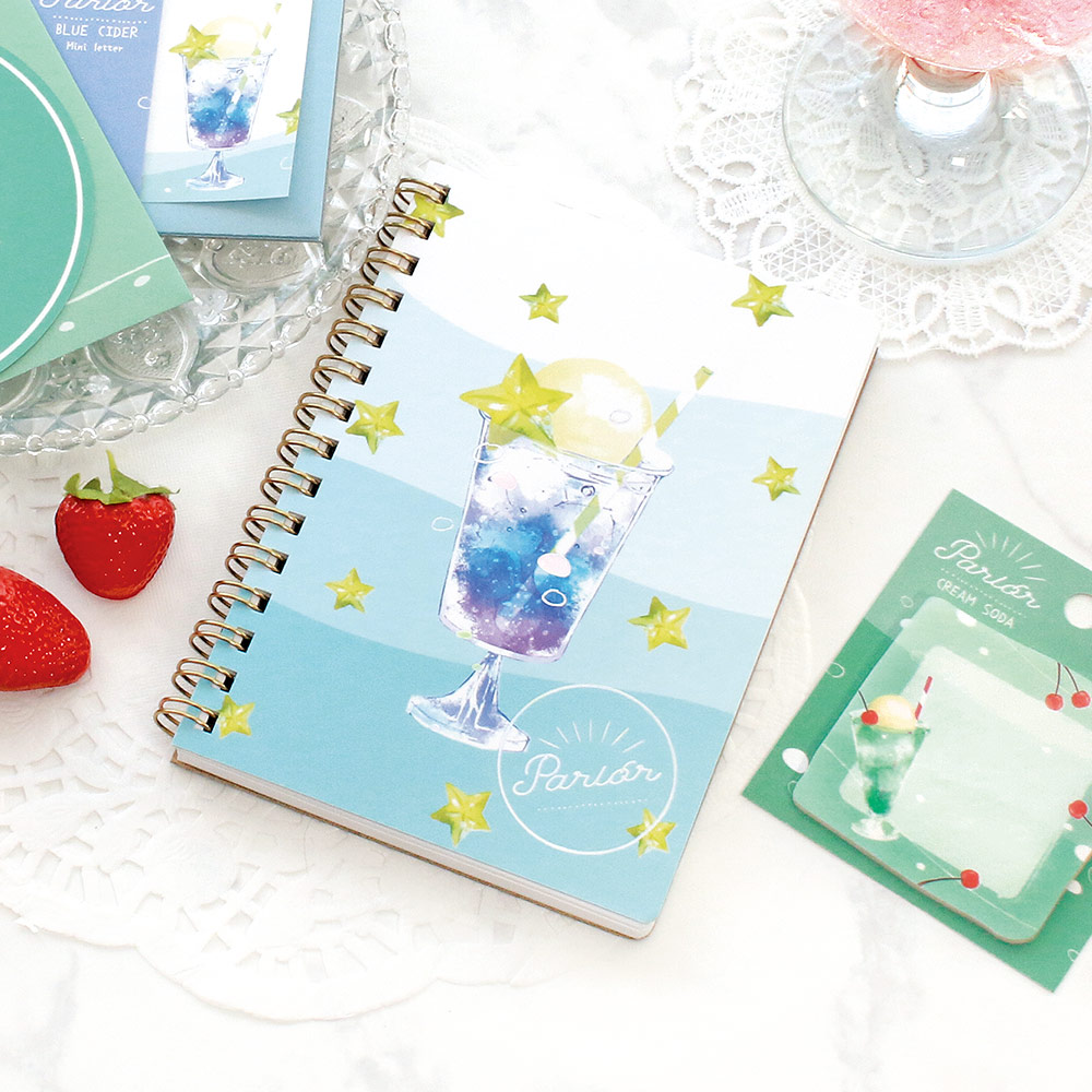 パーラー／A6ノート おしゃれ 大人 かわいい 可愛い フルーツ柄