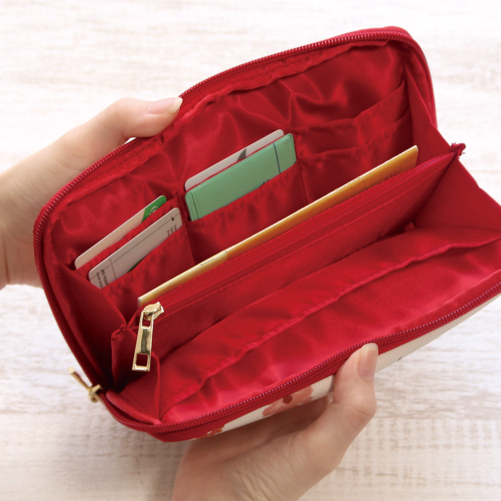 ラ・レコルト／マルチポーチ 花柄 ギフト 小物入れ 収納 マルチケース