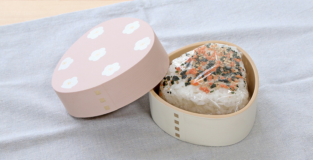 コウメ／わっぱ風おにぎりケース おしゃれ 大人 かわいい 可愛い 花柄