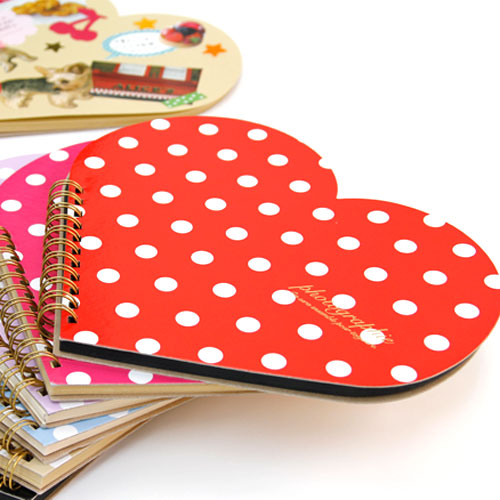 台紙25枚 ハート M ドット スクラップブック ミニアルバム フォト