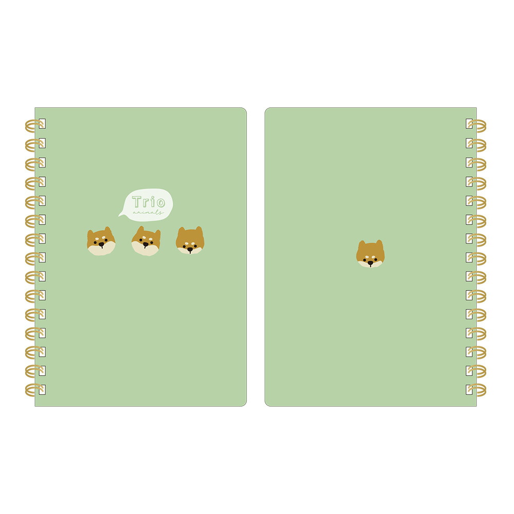 トリオ／A6ノート どうぶつ柄 アニマル柄 うさぎ シマエナガ