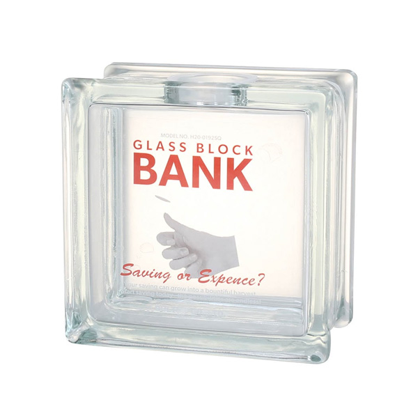 DULTON（ダルトン） ガラス ブロック バンク スクエア H20-0192SQ 貯金
