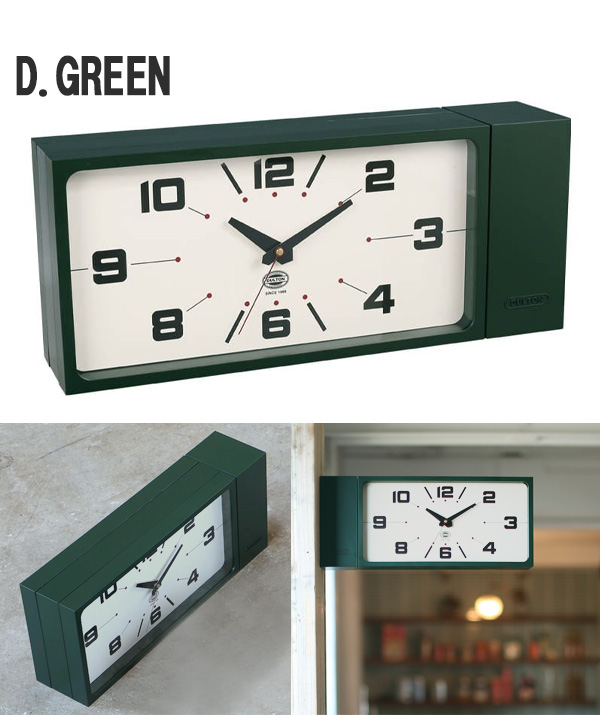 DULTON（ダルトン） DOUBLE FACE CLOCK RECTANGLE 両面時計 アナログ
