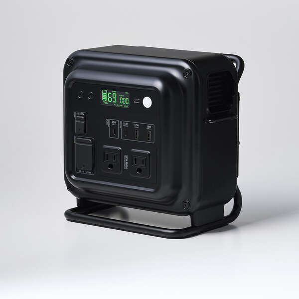 ELECOM エレコム NESTOUT ポータブル電源 DE-NEPS700N 容量712Wh AC出力 712Wh AC定格出力700W AC×2 USB-A×2 USB-C×2 シガーソケット キャリーケース付の画像