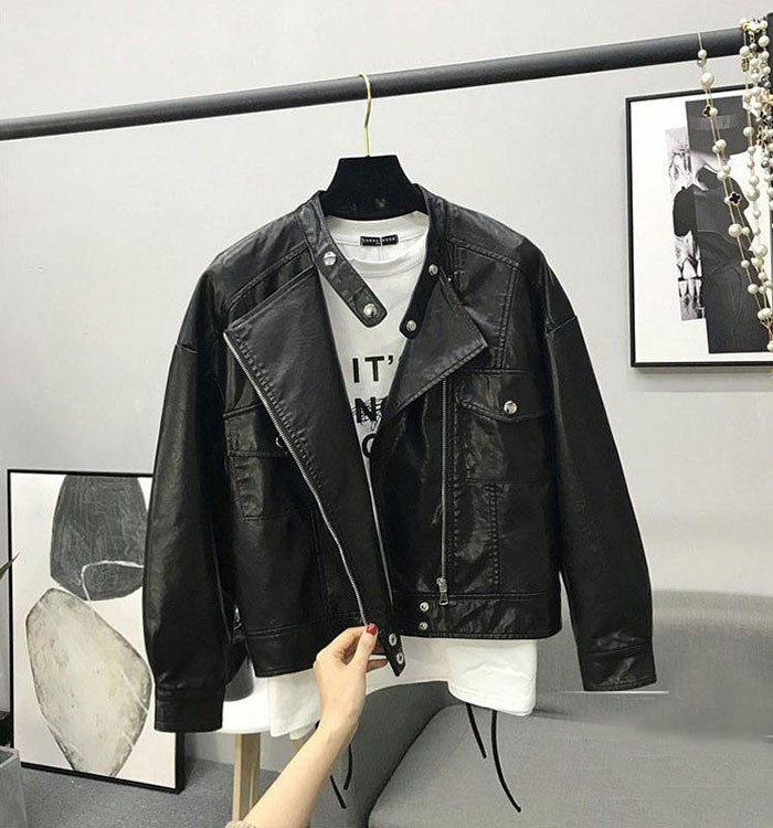レザージャケット レディース ライダースジャケット フェイクレザージャケット 春アウター コート 19秋冬新作 Fc Fasnion Collecttion 通販 Yahoo ショッピング