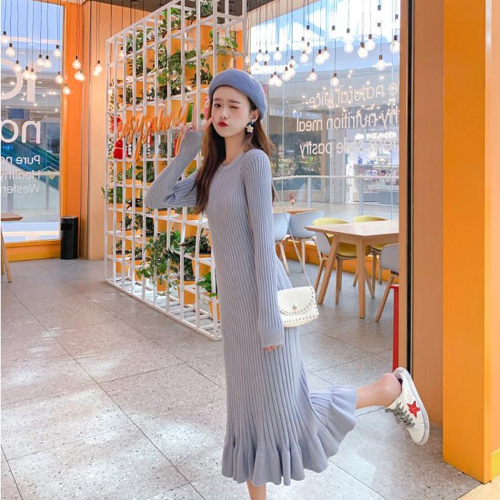 ニットワンピース レディース 長袖 ロング ニットワンピース 膝丈 大きいサイズ チュニックワンピース ニットワンピ タイト 19秋冬新作 Fc Fasnion Collecttion 通販 Yahoo ショッピング