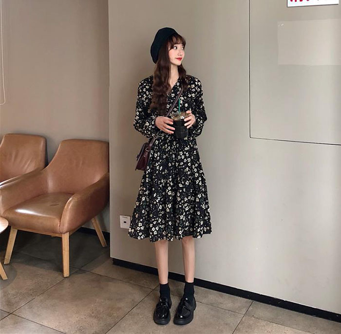 日本未入荷 入手困難 花柄 ドレス シフォン スリム ロング 可愛い ワンピース ３色 新品即決 Studenjoy Com