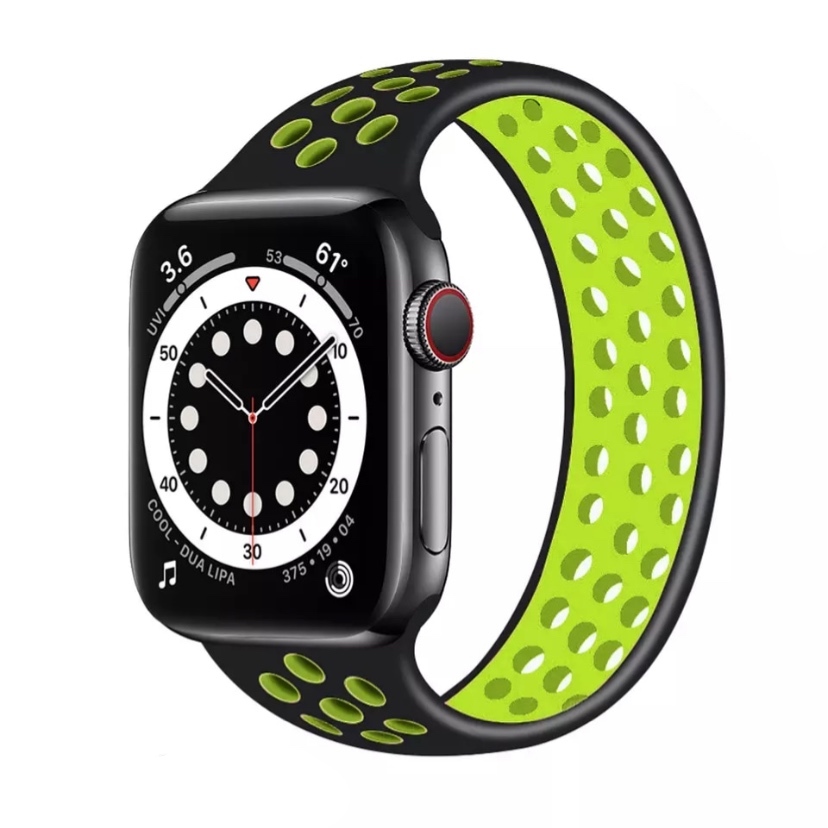 アップルウォッチ　バンド　ソロループ　スポーツバンド　ベルト　穴　Apple Watch 38 40mm 41mm 42mm 44mm 45mm  Series 2 3 4 5 6 7 8 9 SE シリコン　通気性