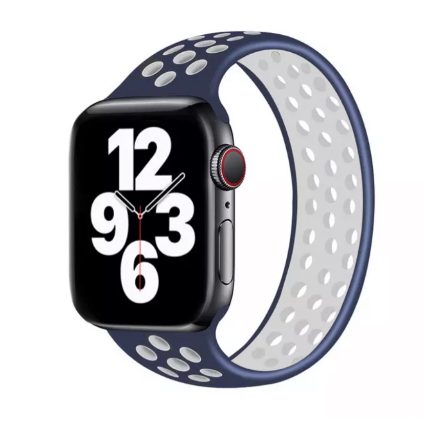 アップルウォッチ　バンド　ソロループ　スポーツバンド　ベルト　穴　Apple Watch 38 40mm 41mm 42mm 44mm 45mm  Series 2 3 4 5 6 7 8 9 SE シリコン　通気性