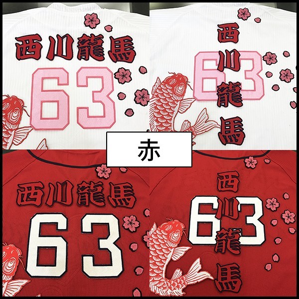 メール便送料無料】納期注意【広島カープ 刺繍ワッペン 西川