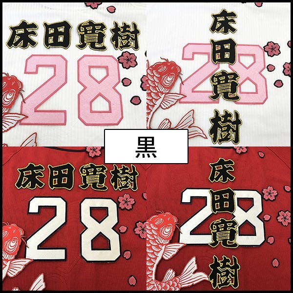 メール便送料無料】納期注意【広島カープ 刺繍ワッペン 床田 名前】床