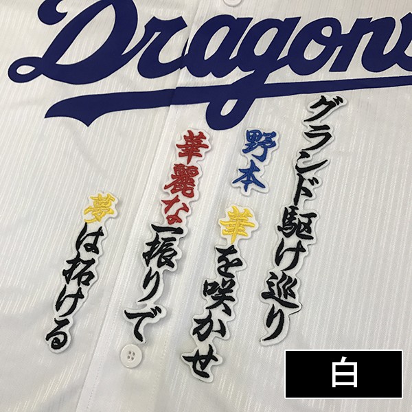 メール便送料無料】納期注意【中日ドラゴンズ 刺繍ワッペン 野本 応援 