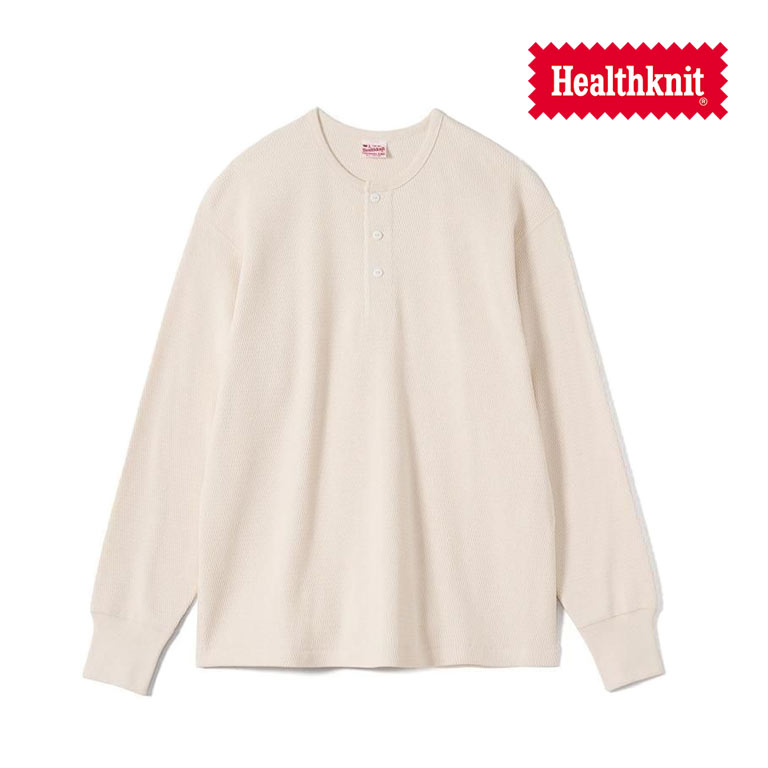 Healthknit（ヘルスニット） サーマルキングラッセルハニカム ヘンリー