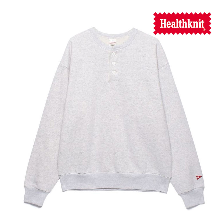 Healthknit（ヘルスニット） クラシックスウェット ヘンリーネック