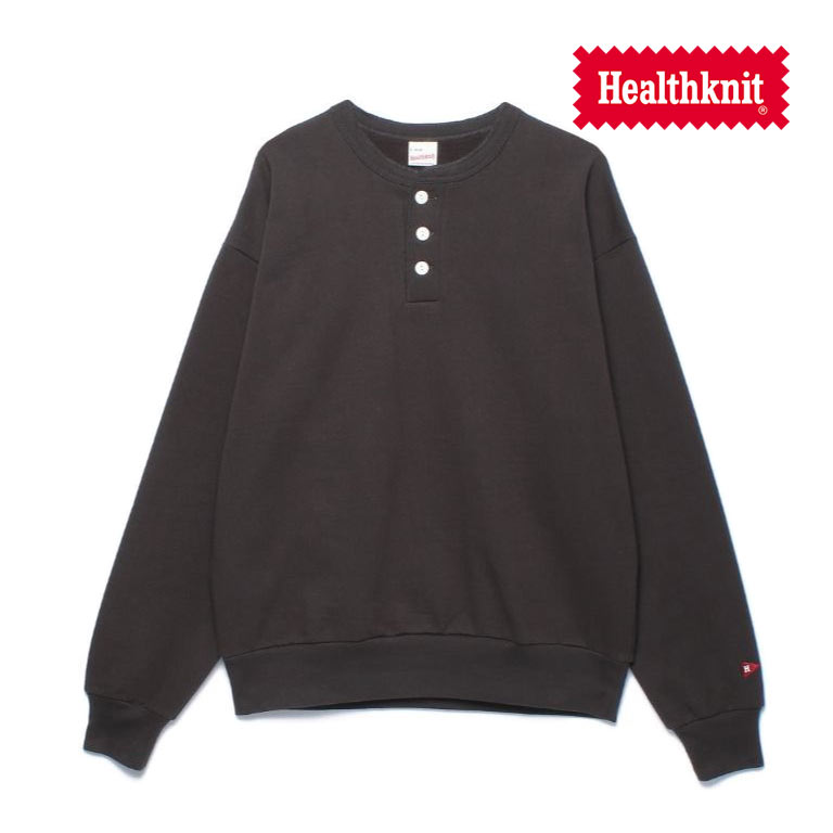 Healthknit（ヘルスニット） クラシックスウェット ヘンリーネック