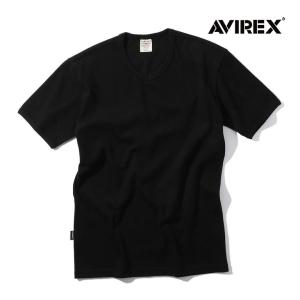 アビレックス AVIREX リブ 半袖 ブイネック Tシャツ デイリーウェア RIB S/S V-N...