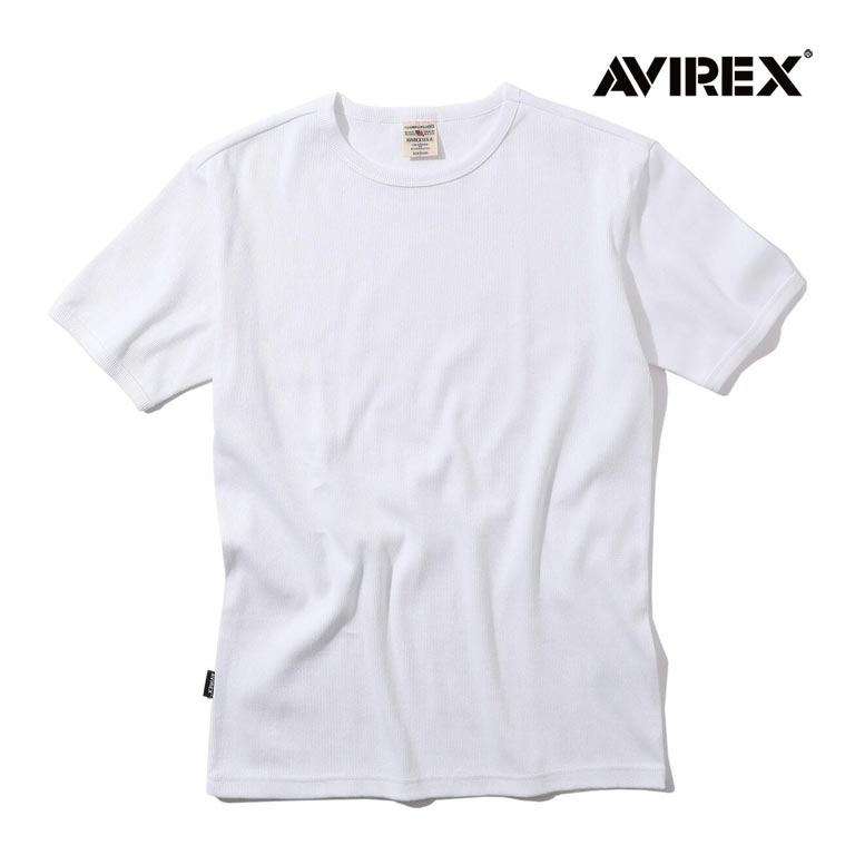 アビレックス AVIREX リブ 半袖 クルーネック Tシャツ デイリーウェア RIB S/S CREW NECK T-SHIRT 7834934014 6143502 送料無料｜lad｜02