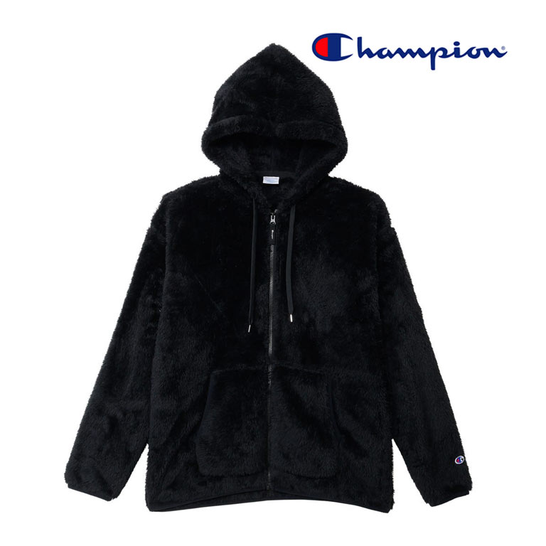 Champion（チャンピオン） シェルパジャケット フード付きジップアップ 