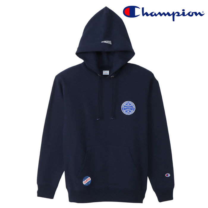 チャンピオン(Champion) フード付きスウェットシャツ C3-Y121 メンズ ネイビー(370) Lサイズ Champion（チャンピオン） スウェットパーカー C3-W121 メンズ
