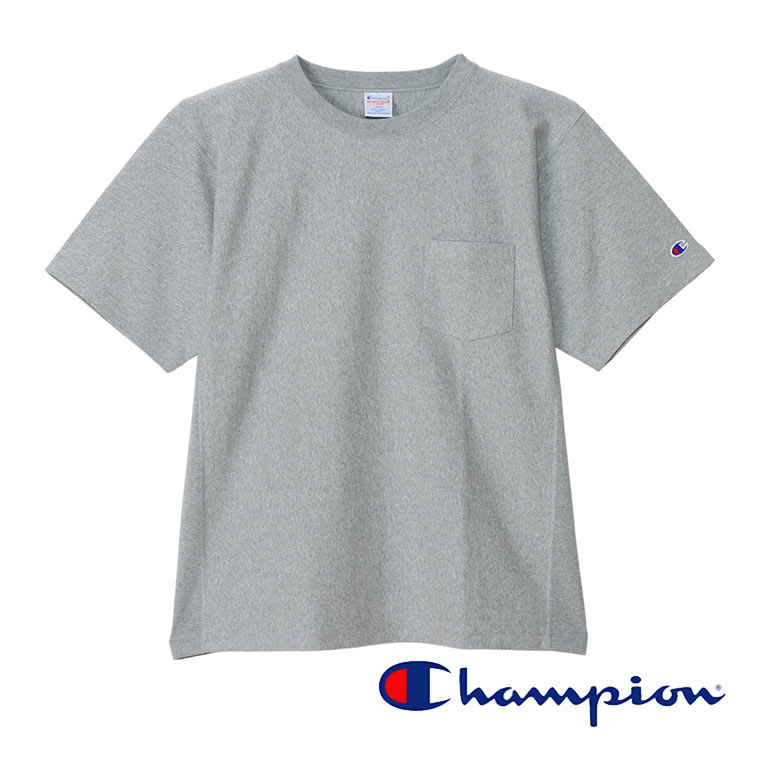 チャンピオン Champion リバースウィーブ Tシャツ ポケット付きTシャツ C3-Z319 4色 ホワイト グレー ブラック ネイビー 送料無料｜lad｜02