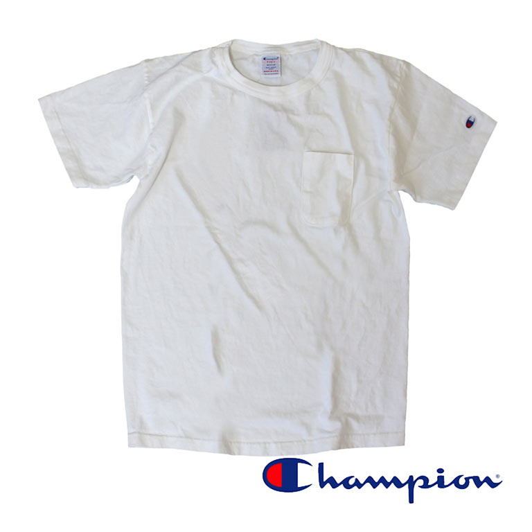 Champion チャンピオン メンズ 半袖 ポケット付Tシャツ T1011 US 厚手