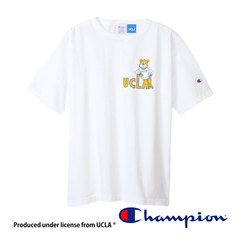 チャンピオン Champion メンズ T1011 ティーテンイレブン US Tシャツ C5-X301 UCLA カレッジTシャツ ホワイト ネイビー他｜lad｜02