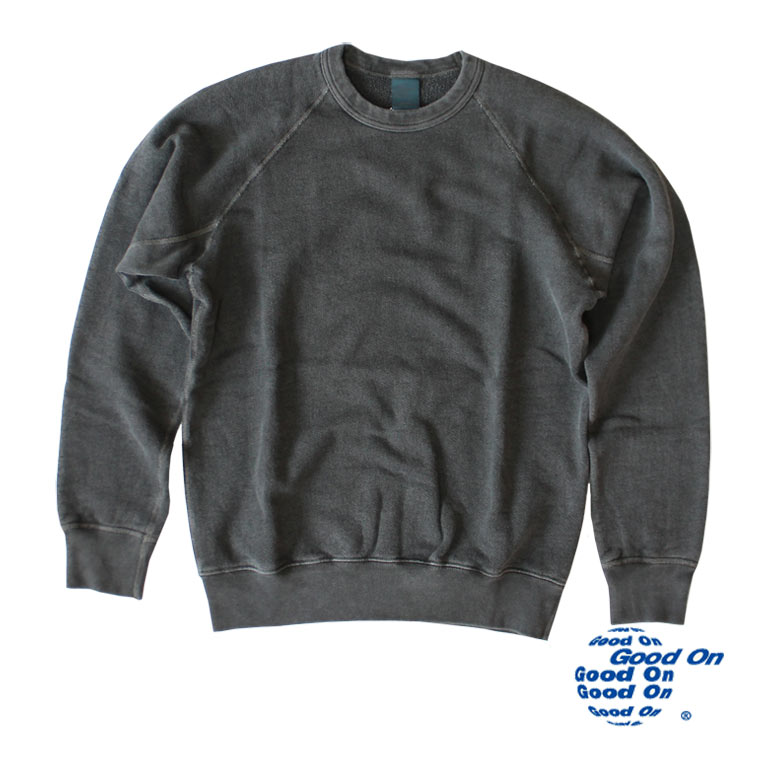 Good On グッドオン RAGLAN CREW SWEAT SHIRTS  ラグランクルースウェットシャツ トレーナー GOBW-101 ブラック グレー 他｜lad｜03