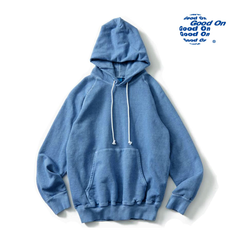 GOOD ON（グッドオン） 9oz ラグラン プルオーバーパーカー フード 