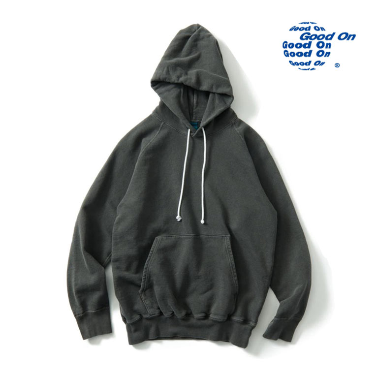 GOOD ON（グッドオン） 9oz ラグラン プルオーバーパーカー フード