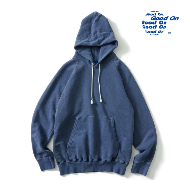 GOOD ON（グッドオン） 9oz ラグラン プルオーバーパーカー フード