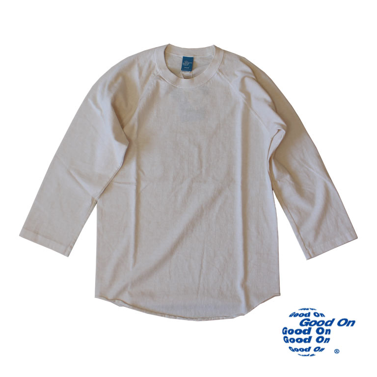 Good On グッドオン BASEBALL TEE 5.5oz 7分丈ベースボールＴシャツ ロンT GOLT601 11色 ホワイト ブラック他｜lad｜05