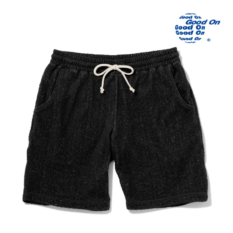 Good On グッドオン ダブルパイルイージーショートパンツ DOUBLE PILE SHORTS ショートパンツ ハーフパンツ 短パン GOPT1405 ブラック他｜lad｜02