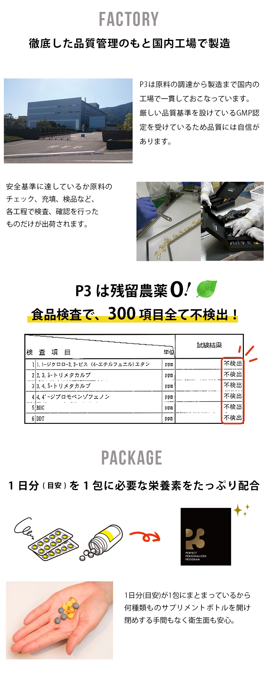 日本の工場にて製造。