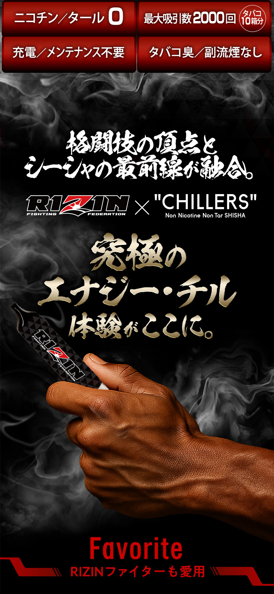 エネルギー漲るエナジーシーシャ