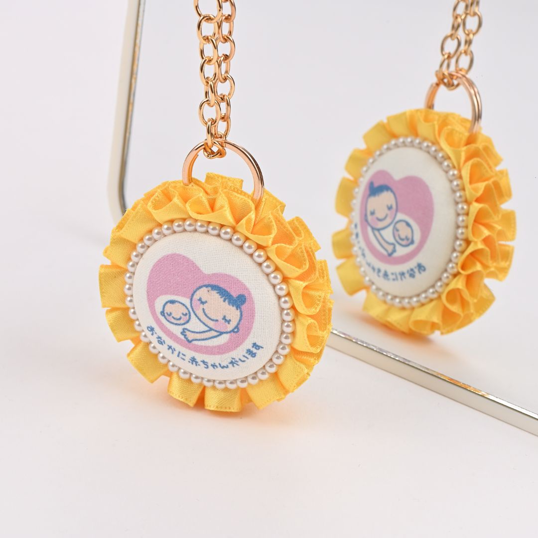 マタニティマーク 可愛い キーホルダー マタニティ かわいい ロゼット