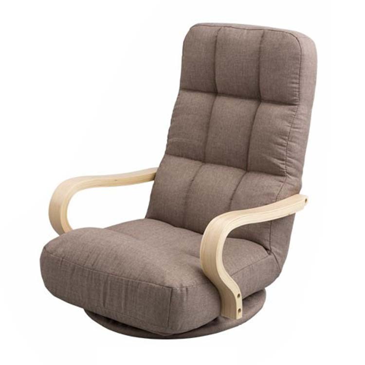 IRIS OHYAMA（アイリスオーヤマ） 座椅子 座いす 回転式 肘付き