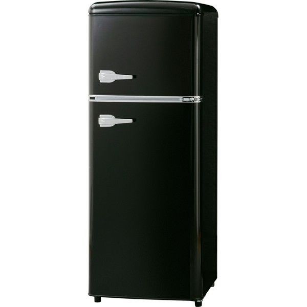 冷蔵庫 114L おしゃれ かわいい 冷凍庫 レトロ 一人暮らし 冷凍冷蔵庫 2ドア レトロ冷凍冷蔵庫 114L PRR-122D (D)