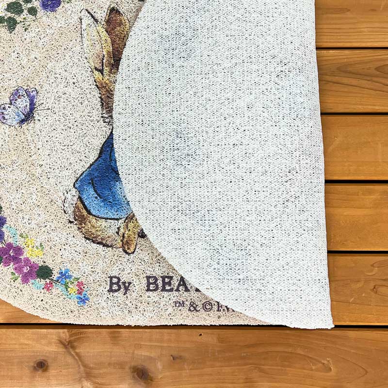 ピーターラビットのテラスマット ビオラ 玄関マット 屋外 約45cm×75cm
