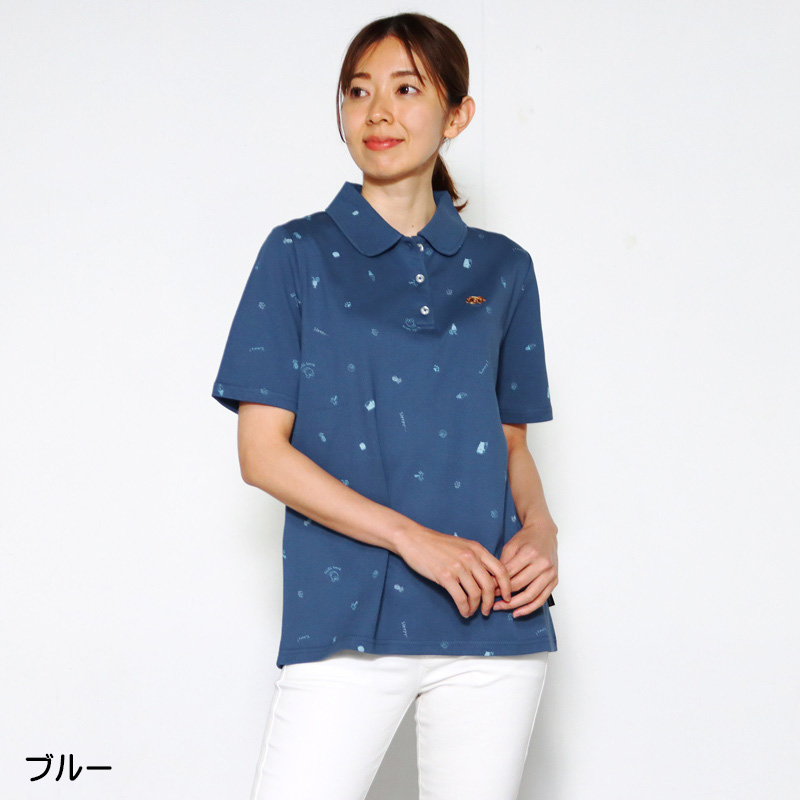 新品タグ付き DAKS golf レディース ポロシャツ ネイビー Mサイズ ダックス ポロシャツ（レディーストップス） | ファッション の