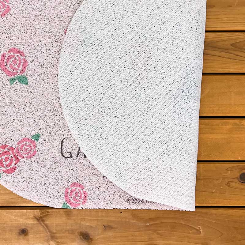 リサとガスパール ローズ 約45cm×75cm 玄関マット 屋外 PVC100％ 泥