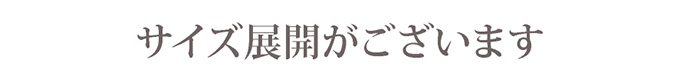 サイズ展開