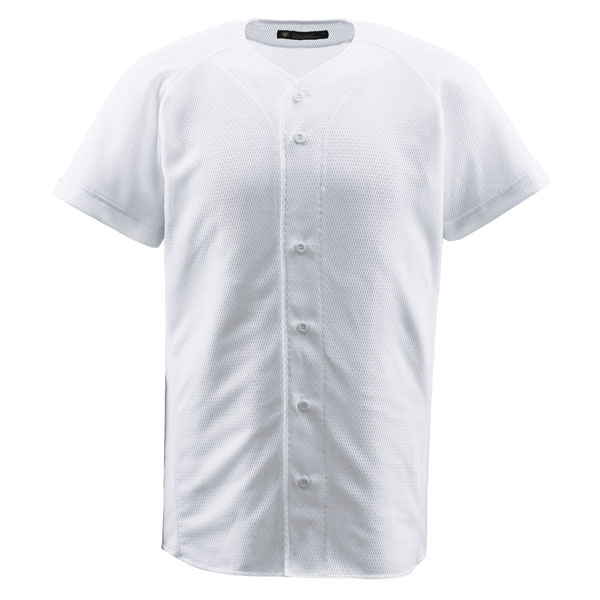 DESCENT デサント フルオープンシャツSホワイト ユニセックス DB1010-SWHT｜lafitte｜02
