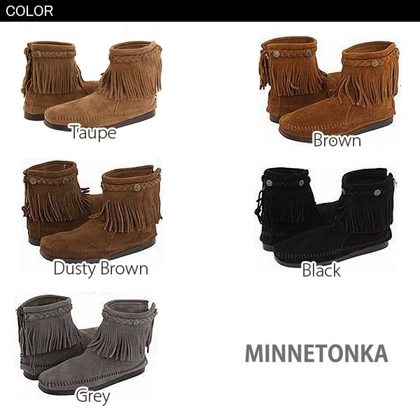 MINNETONKA-ミネトンカ-』Hi Top Back Zip Boot-ハイトップ バック