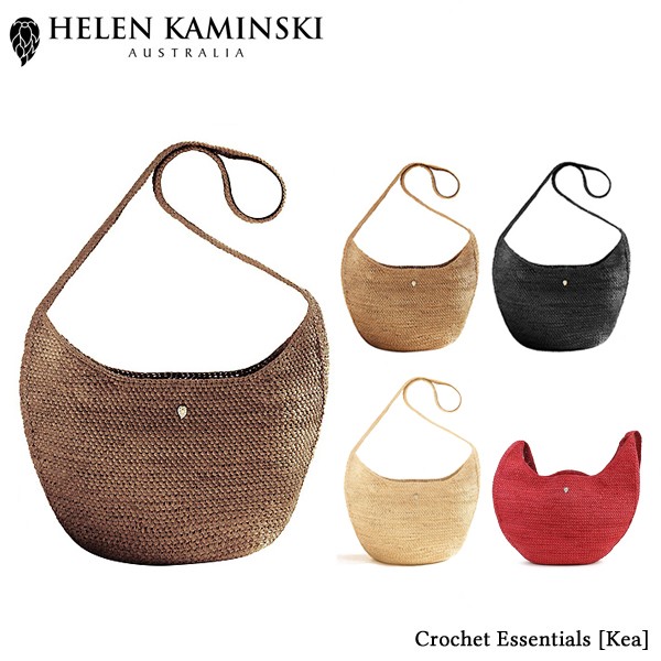 HELEN KAMINSKI クロシェ×レザーエッセンシャルハンドバッグ