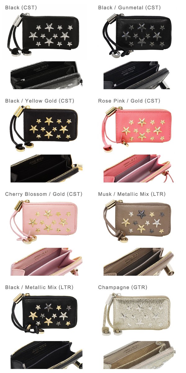 JIMMY CHOO(ジミーチュウ) ROMA-ローマ- L字ファスナーコインケース JIMMY CHOO(ジミーチュウ) ROMA-ローマ- L字ファスナーコインケース