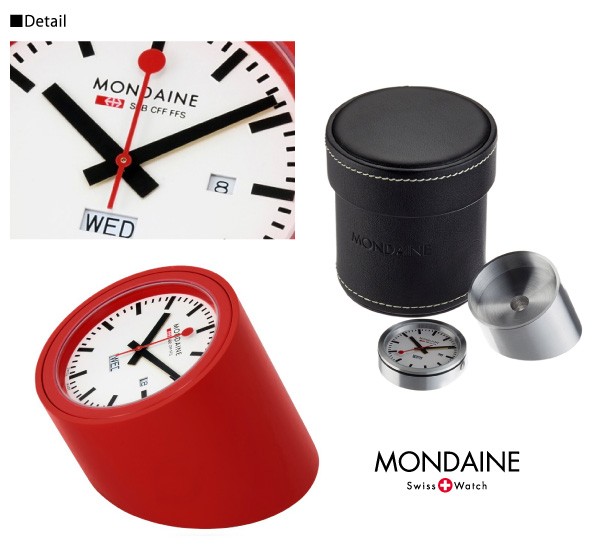 MONDAINE-モンディーン-』Tube Clock〔A667.TUBE〕[デスククロック 