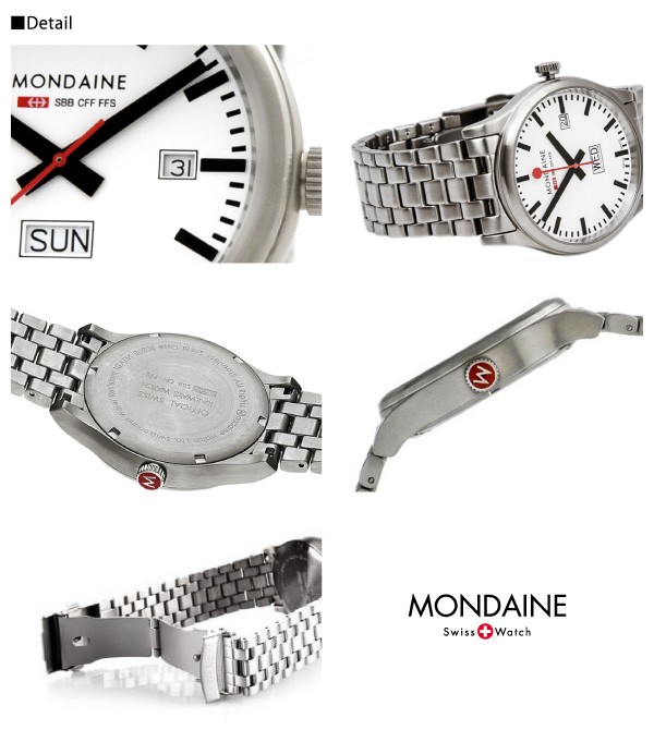 『MONDAINE-モンディーン-』Sport Day Date 41mm〔A667.30308〕[スポーツライン デイデイト メンズ クォーツ  ウォッチ 腕時計]