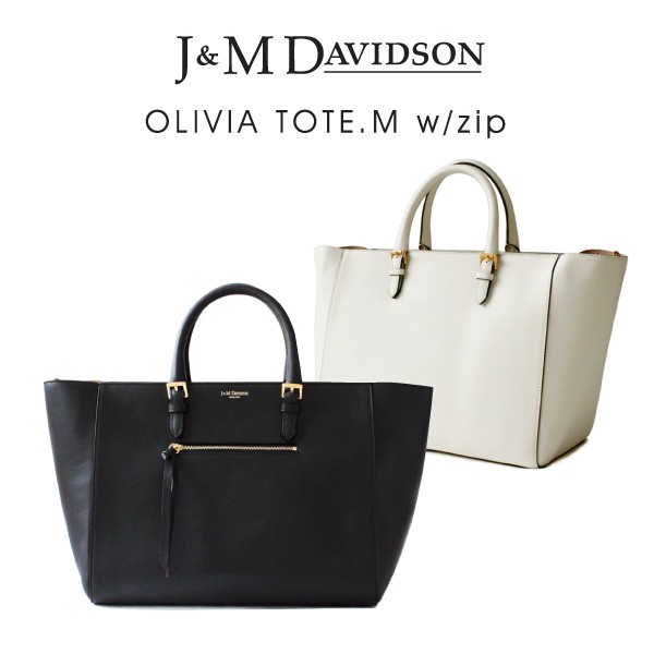 J&M Davidson 2way トートバッグ OLIVIA レザー A4可 eva.gov.co